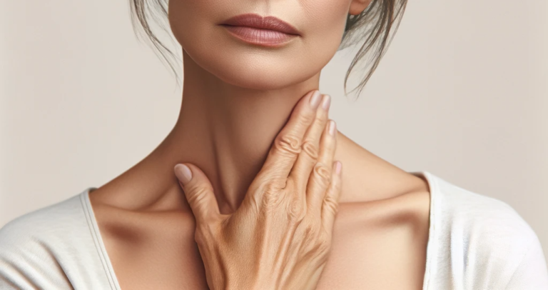 Kobieta mająca nadczynność tarczycy